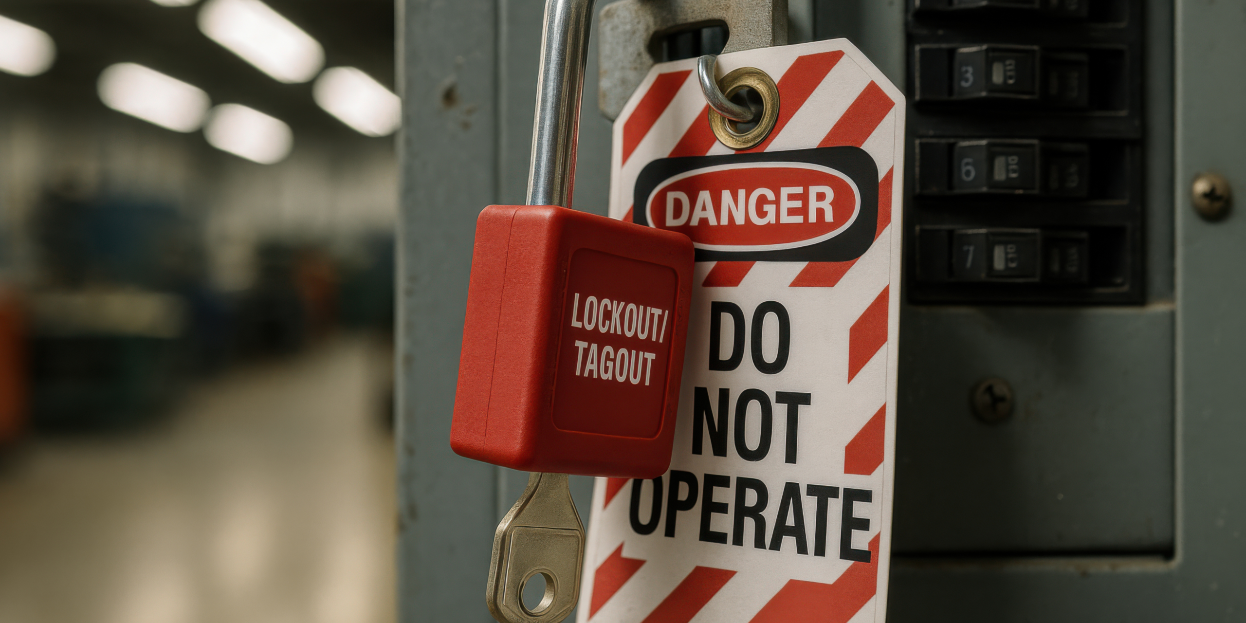 Lock out tag out and emergency stop with TEG Risk Machine Safety Experts